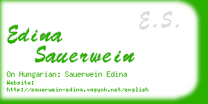 edina sauerwein business card